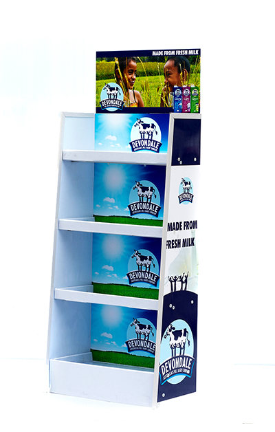 牛奶促銷商場陳列架