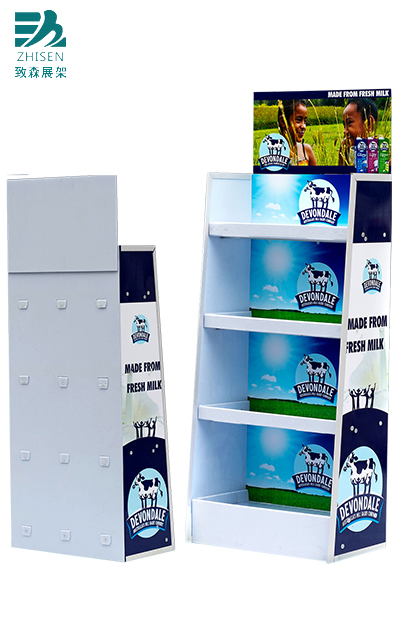 牛奶促銷(xiāo)商場(chǎng)陳列架